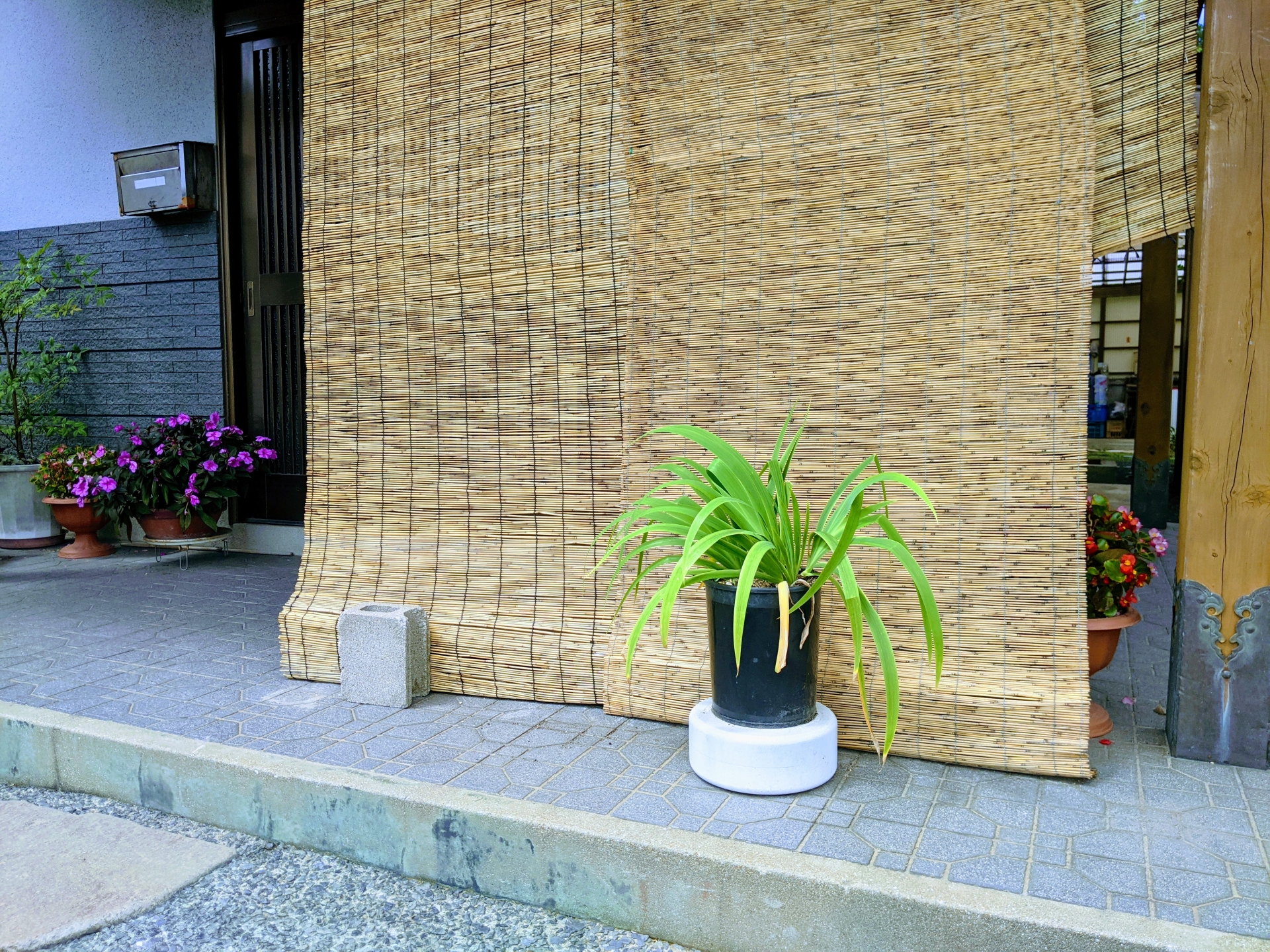 玄関の日除け