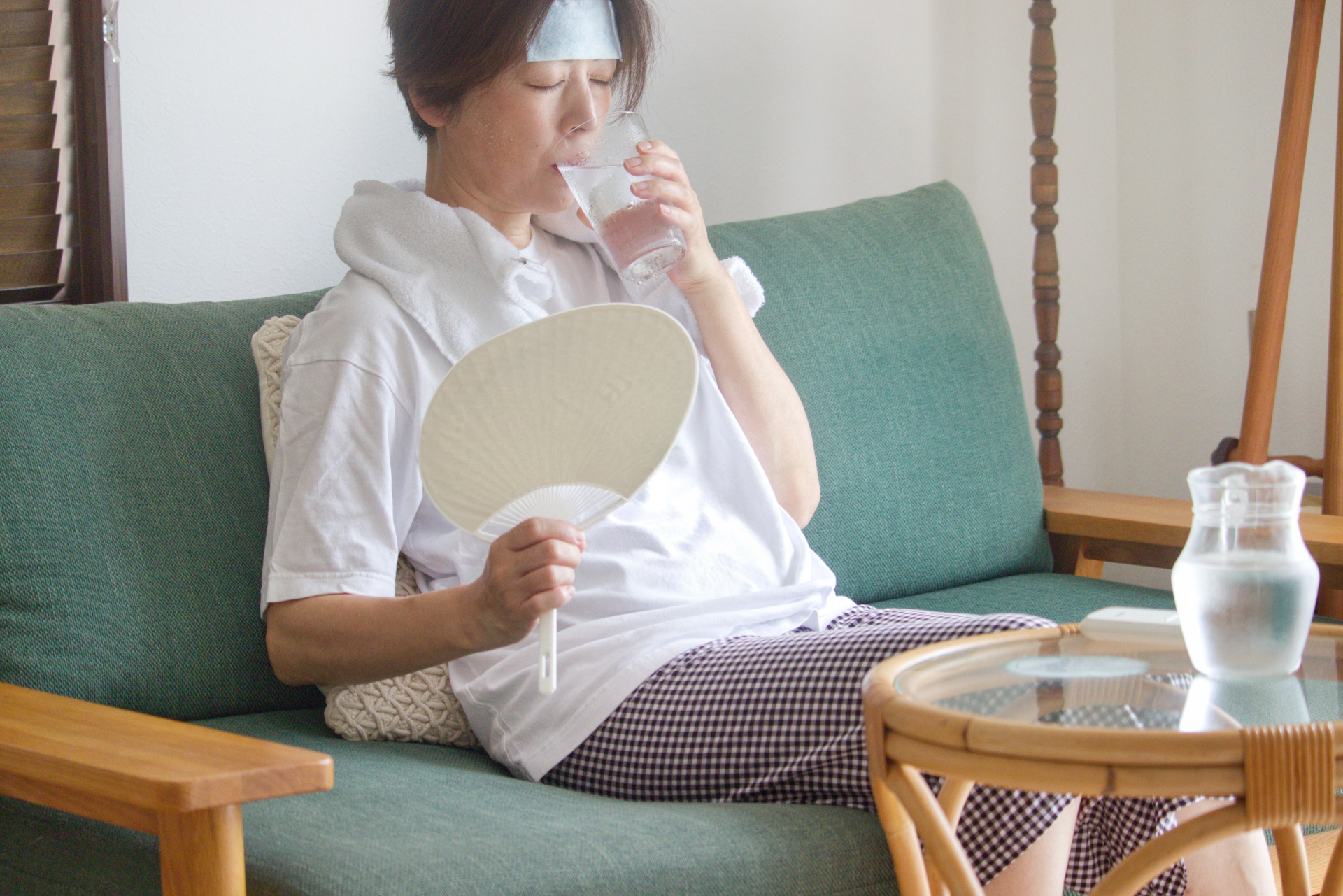 暑い部屋